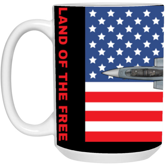 Land Free Home Brave FJ 15 oz. White Mug