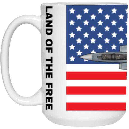 Land of the Free 15 oz. White Mug