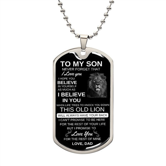 My Son | This Old Lion | Dog Tag