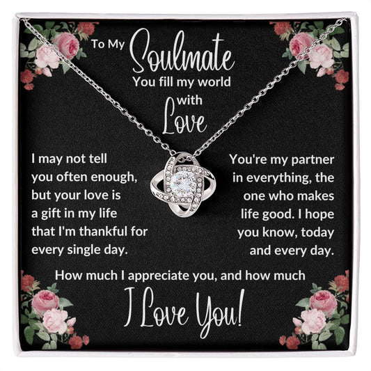 Soulmate | Fill My World | Love Knot Necklace.