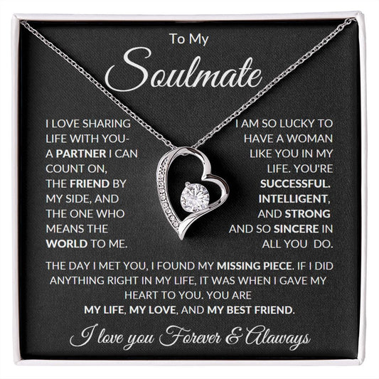 Soulmate | You are Strong and Sincere | Forever Love Necklace
